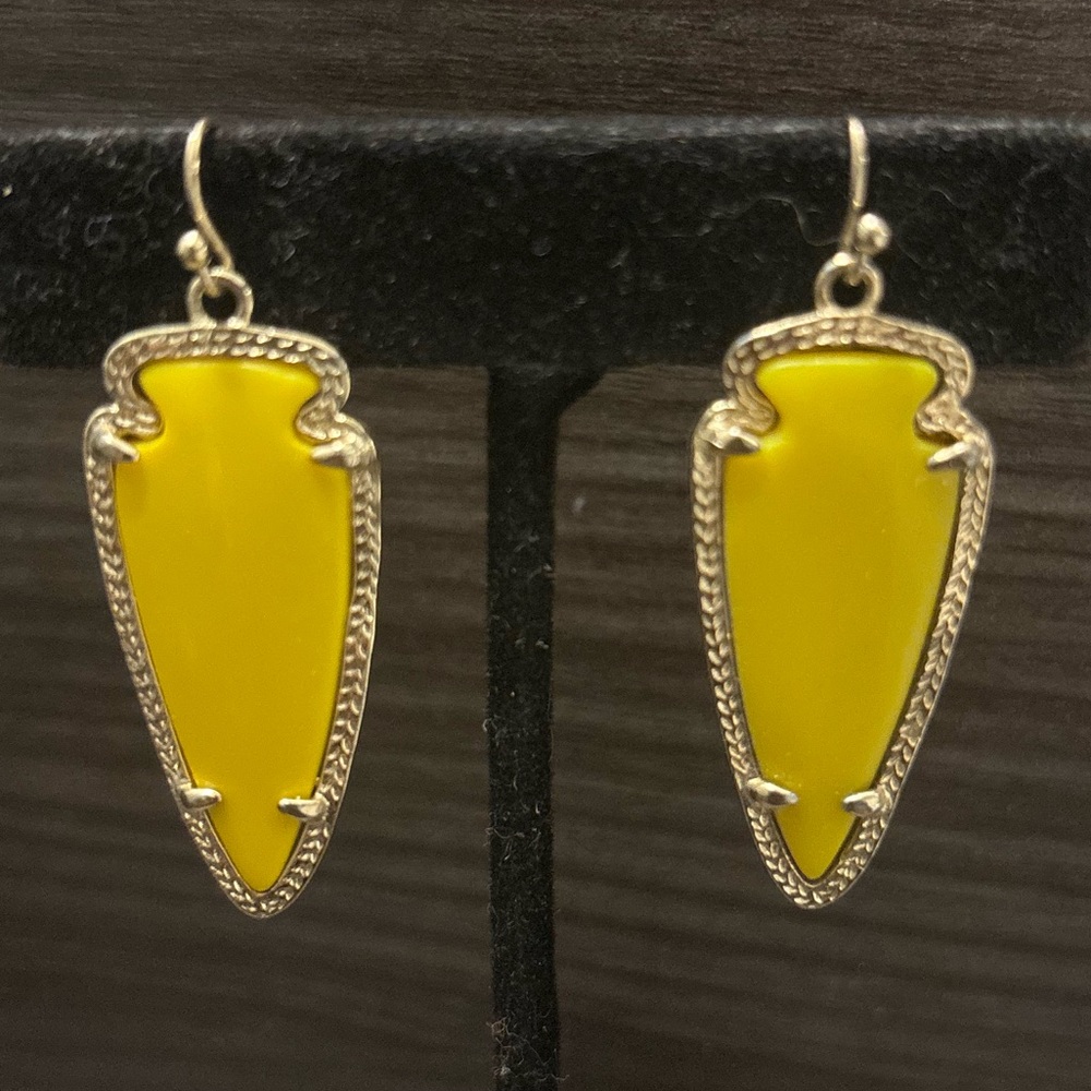 Kendra Scott Sky Earrings • Mustard Yellow